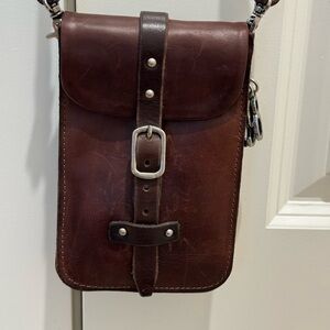 A.S.98 genuine Italian leather cross body bag/phone pouch made in Europe.